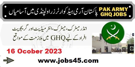 How To Apply Pakistan Army GHQ Rawalpindi Jobs